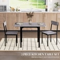 thumbnail image 4 of HOMCOM Ensemble de Table à Manger Pliable pour 2, Table à Abattants avec Chaises de Salle à Manger, 4 of 10
