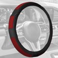 thumbnail image 5 of FH Group FH2002-RED Deluxe Full Grain Authentic Leather Steering Wheel Cover- RED, 5 of 5