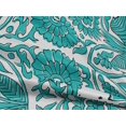 thumbnail image 5 of oneOone Rayon Turquoise Blue Fabric Block Fabric For Sewing Printed Craft Fabric By The Yard 56 Inch Wide, 5 of 5