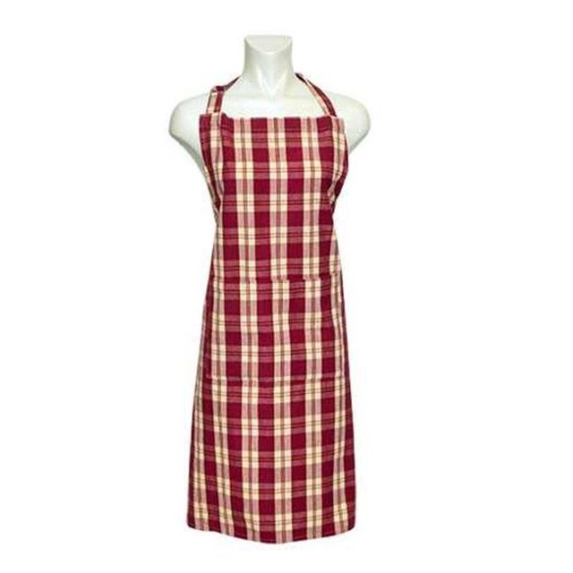 Mr. MJs Trading AG-37342 Kitchen Apron, Stripe Burgundy