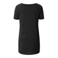 thumbnail image 4 of Fridja Femmes Mode Grande Taille Imprimer V Cou Manches Courtes T-shirt Blouse, 4 of 5