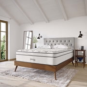Modway Jenna 14" Innerspring and Foam Queen Mattress in White