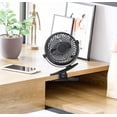 thumbnail image 5 of Mainstays  Rechargeable Clip Fan in Black, 5 of 5