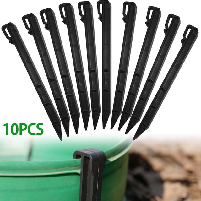 Edging Stake Plastic Lawn Landscape Edging Stake Garden Netting Ground Stakes Durable Sturdy Landscaping Spike for Lawn Tent Artificial Turf