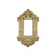 thumbnail image 2 of Nostalgic Warehouse 720085 Plaque Victorienne avec Bascule Simple, Laiton Non Laqué, 2 of 3