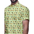 thumbnail image 4 of BESTMAN Chemise Décontractée pour Homme à Manches Courtes, Coupe Ajustée, en Coton, à Boutons, 4 of 5
