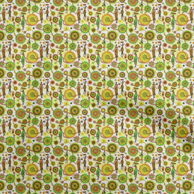 oneOone Velvet Lime Green Fabric African Sewing Craft Projects Fabric Prints By Yard 58 Inch Wide