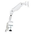 thumbnail image 4 of Scranton & Co Bras Double pour Moniteur pour Écrans de 17 Pouces-30 Pouces en Aluminium Blanc, 4 of 7