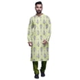 thumbnail image 1 of Atasi Kurta-Pyjama Long en Coton Imprimé pour Hommes, Kurta-Pyjama Décontracté de Designer, Vêtements, 1 of 5