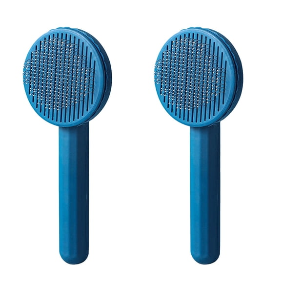 TIELUTT Pet Brush Pet Brush Undercoat Hair Massages Dematting And Detangling Brushes for Dogs Cats 4 Colors Set of 2