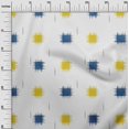 thumbnail image 2 of oneOone Georgette Viscose Fabric Small Motif Ikat Print Fabric BTY 42 Inch Wide, 2 of 4