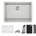 thumbnail image 2 of Stylish Dual Mount 27" Stainless Steel Single Bowl Workstation Kitchen Sink with 5 accs S-127W, 2 of 13