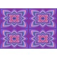 thumbnail image 1 of Ahgly Company Machine Washable Indoor Rectangle Transitional Purple Area Rugs, 5' x 7', 1 of 7