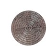 thumbnail image 1 of Round Pvc Lace Placemat Brown - Set of 12, 1 of 3