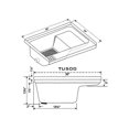 thumbnail image 2 of TUB RH Drain Colonial White TU500, 2 of 2