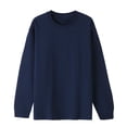 thumbnail image 1 of Timegard Hauts pour Femmes Chandails à Manches Longues Col Rond T-Shirts de Couleur Unie Automne Décontractés Amples Hauts, 1 of 3