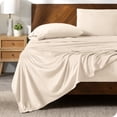 thumbnail image 1 of Bare Home Microplush Fleece Sheet Set - Ultra Soft - Deep Pocket - King, Sand, 1 of 7