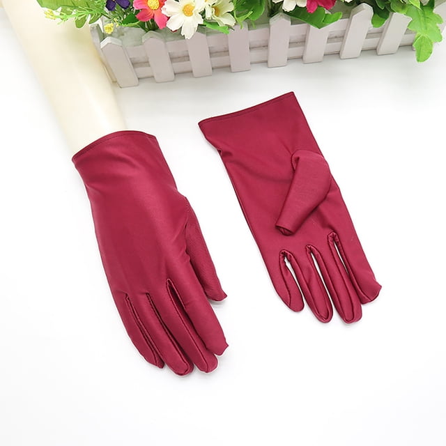 Baberdicy Cotton Gloves 3-Pair Set - Reusable Work Gloves - Soft Hand Protection - Multi-Purpose - 3 Pairs Cotton Gloves Resuable Soft Works Glove Or Wine,One Size