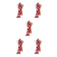 thumbnail image 3 of relayinert Belle Robe en Dentelle Florale Applique Patch pour Robes de Mariage Uniques Robe de Mariage Unique Dentelle Applique Rouge Vin 5Ensemble, 3 of 6
