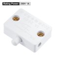 thumbnail image 5 of Unique Bargains 1A 250V Momentané Normal Fermer Lampe d'Armoire Interrupteur Blanc 2 Pack, 5 of 5