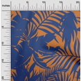 thumbnail image 2 of oneOone Rayon Medium Blue Fabric Leaves Sewing Craft Projects Fabric Prints By Yard 56 Inch Wide-YE, 2 of 5