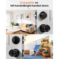 thumbnail image 5 of Probrico Black Keyed Alike Entry Knobs Front Door Locks Exterior Lockset and Single Cylinder Deadbolt Combination Set 2 Pack, 5 of 5