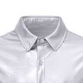 thumbnail image 4 of Birdeem Chemise pour Hommes, Manches Courtes, Col à Revers, Décontractée, Sportive, 4 of 12