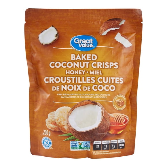 Great Value Baked Coconut Crisps, Honey