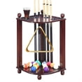 thumbnail image 1 of Hathaway Regent Corner Floor Mahogany Finish Cue Rack, 1 of 6