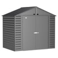 thumbnail image 1 of Arrow Select Steel Storage Shed, 8x6, Gris anthracite, 1 of 6