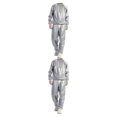thumbnail image 1 of yingyy 1/2/3/5 Maison Salon Spa Sauna Combinaison Course Exercice Mise en Forme Veste de Survêtement Réutilisable Lavable PVC Combinaisons de Sport Argent m 2 Pcs, 1 of 6