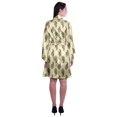 thumbnail image 4 of Moomaya Printed Womens Kimono Sleeve Robes Satin Silk Getting Ready Bridal Robe Coverup, 4 of 7
