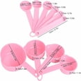 thumbnail image 2 of Oleegame 1PC Stainless Steel Cutlery Set 10Pcs For Baking Set Tools Spoons Coffee Measuring Plastic Cups Measure Kitchen，Dining & Bar Pink, 2 of 7