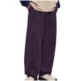 thumbnail image 1 of EGNMCR Men's Lightweight Pants, Cargo Pants Men, Linen Pants Men Men Winter Cargo Pants Trousers Multi Pocket Button Elasticated Trousers Cuffed Pants Men Pants, 1 of 3