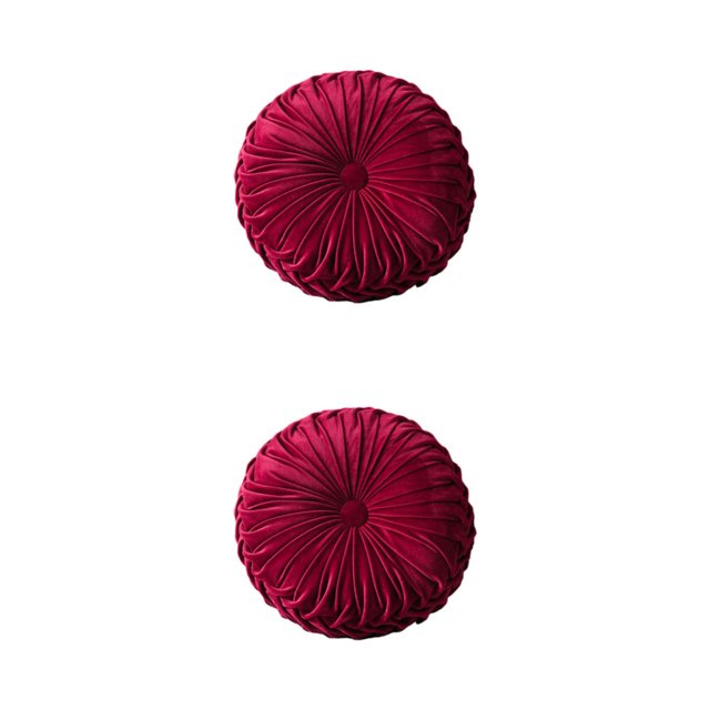kurtrusly Add Touch Of Sophistication Decorative Cushion Soft And Comfortable Throw Pillow Wine-red 38CM 2Set