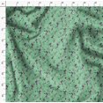 thumbnail image 4 of Soimoi Green Moss Georgette Fabric Cage & Humming Bird Fabric Prints By Yard 42 Inch Wide, 4 of 5