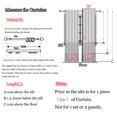 thumbnail image 2 of Innerwin Half Window Curtains Solid Color Kitchen Valance Rod Pocket Soft Short Blackout Curtain Ruched Waterproof Panels Darkening Thermal Insulated Pink 31.50 x 47.24", 2 of 9