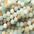 thumbnail image 1 of CHUANK Perles Rondes Mates Amazonite 6mm Pierre Précieuse Véritable Fabrication de Bijoux Naturels, 1 of 5