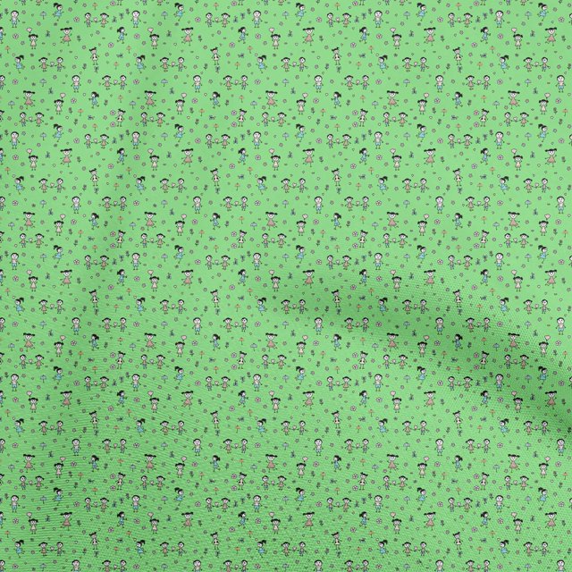 oneOone Rayon Pear Green Fabric Random Craft Projects Decor Fabric Printed By The Yard 56 Inch Wide