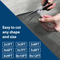 thumbnail image 3 of Coyacool Non Slip Rug Pads for Hardwood Floors, 2x6 Rug Pad Gripper for Area Rugs, Under Carpet Anti Skid Mat, Black, Keep Your Rugs Safe and in Place, 3 of 7