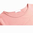thumbnail image 4 of BVOFAR T-Shirts à Manches Courtes Décontractés pour Femmes, Couleur Unie, Col Rond, Été, Tendance, Coupe Ample, 2025, 4 of 8