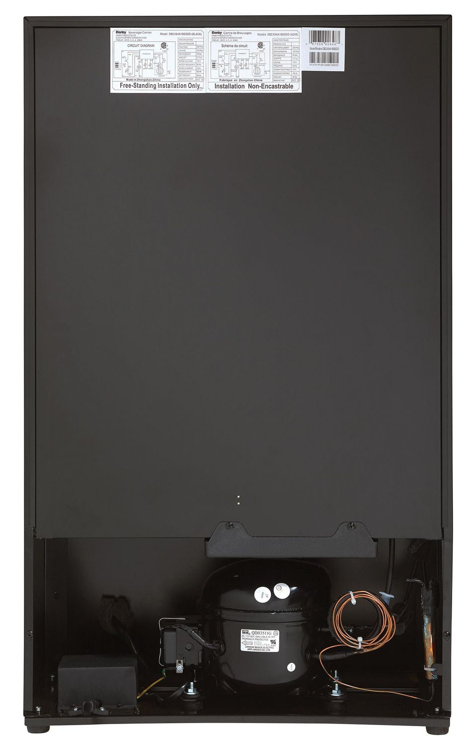 Danby DBC434A1BSSDD Centre de boissons autoportant de 4,3 pi3 en Acier Inoxydable