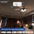 thumbnail image 3 of Amdohai WiFi Graffiti smart home fan light switch breaker app RF remote control ceiling fan light module, 3 of 8