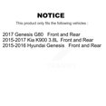 thumbnail image 2 of CMX Front Rear Ceramic Brake Pads Kit for Car Hyundai Genesis G80 Kia K900 KCX-100080, 2 of 9