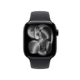 thumbnail image 2 of Apple Watch Series 11 GPS 42mm Jet Black Aluminium Case with Black Sport Band - M/L, 2 of 9