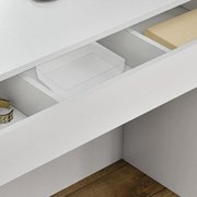 MTBLYS Drawer Compartment Organizer Plastic Desk Built-In Stationery Box 26X17.5X5Cm Small Place Storage Home Office Drawer Sorting