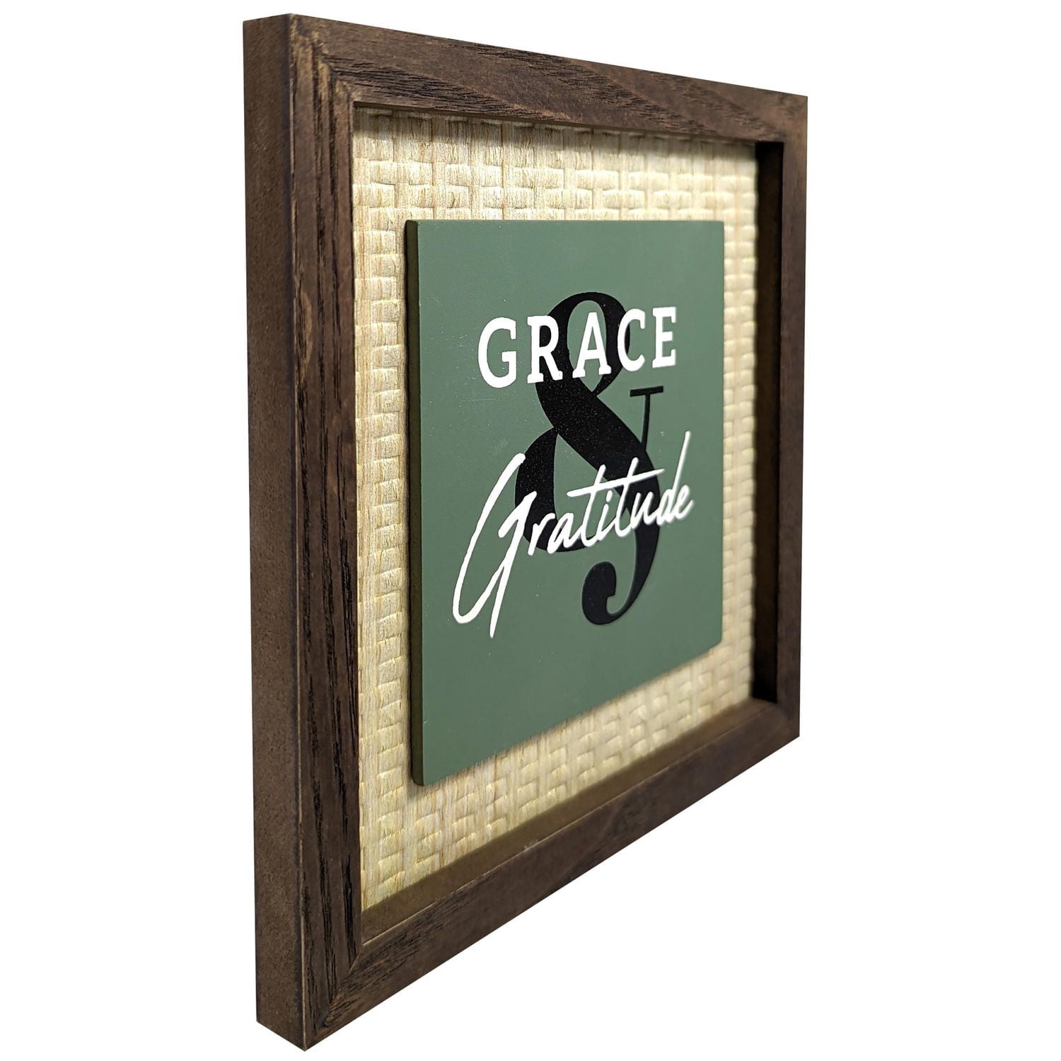Gratitude Plaque - Walnut
