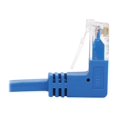 thumbnail image 5 of Tripp Lite Down-Angle Cat6 Gigabit Molded Slim UTP Ethernet Cable (RJ45 Right-Angle Down M to RJ45 M), Blue, 7 ft. - Patch cable - RJ-45 (M) to RJ-45 (M) down-angled - 7 ft - UTP - CAT 5/5e/6 - molded, stranded - blue, 5 of 5