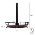 thumbnail image 2 of Pfaltzgraff Anvil Cage Condiment Table Caddy 9.5x9.5x10.25 Inch Black, 2 of 5