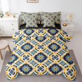 thumbnail image 1 of YST Ensemble de Couette Vintage Grand Lit, Literie Patchwork Persane, Décor Style Exotique, 7 Pcs, 1 of 4